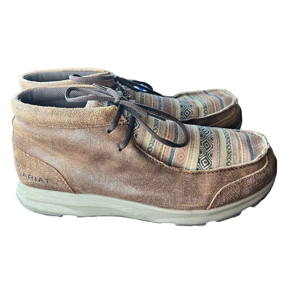Ariat Men's Spitfire Aztec‎ Chukka High Top Shoes Brown Size 12EE